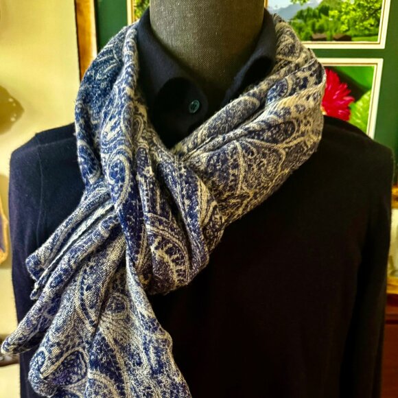 Brunello Cucinelli Mens Virgin Wool/Cashmere Knit Polo Navy Size 48 EU, 1350$RT - Picture 6 of 15